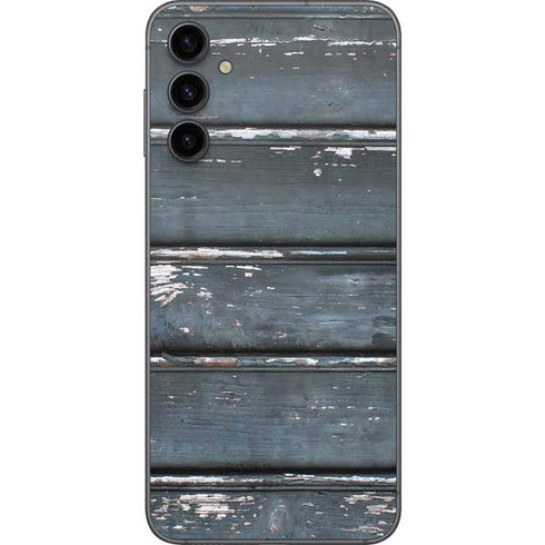 Chipped Blue Wood Galaxy A14 5G Skin